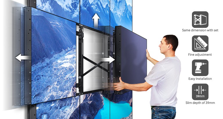 A Slim, Easily Configurable Wall Mount