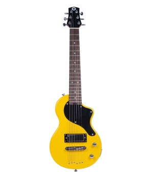 Carry-On BA226022 Gloss Finish Mini Electric Guitar - Neon Yellow 