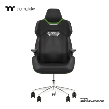 Thermaltake ARGENT E700 Real Leather Gaming Chair - Racing Green