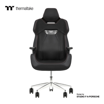 Thermaltake ARGENT E700 Real Leather Gaming Chair - Storm Black