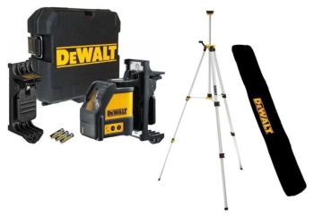 DEWALT DW088KTRI-XJ 15M Range Red Beam Multi Line Laser With Tripod 