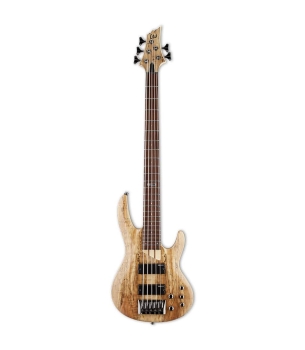 ESP LTD B-205SM Series 5-String Bass, Spalted Maple Natural Satin Finish Guitar 