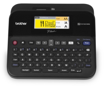Brother PT-D600VP Holds Up To 99 User-Created Label Designs For Business Label Printer 